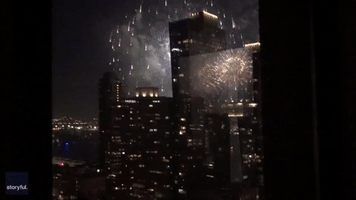 Fireworks Light Up New York's Skyline as City Marks Independence Day