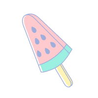 Ice Cream Pastel Colors Sticker