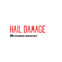 Roof Hail Sticker by Peaked Roofing