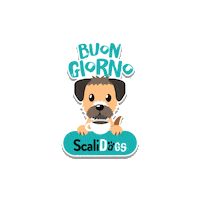 Dog Coffee Sticker by Scalidogs