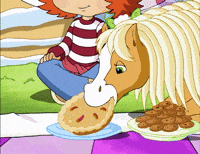 Hungry Strawberry Shortcake GIF