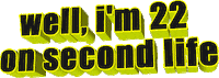 second life age Sticker by AnimatedText