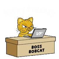 Working Tuesday Morning Sticker by VeeFriends