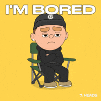 Bored Fed Up GIF by OneFootball Heads