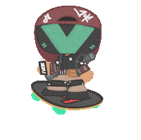 Skating Skate Board Sticker