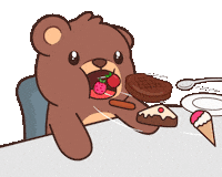 Hungry Fast Food Sticker by BEARISH