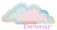 evewear heart kiss kawaii rainbow Sticker