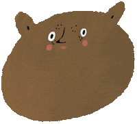 Bear Sticker by judit orosz