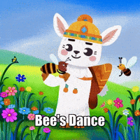 Bee Bees Dance GIF by Llamaozi