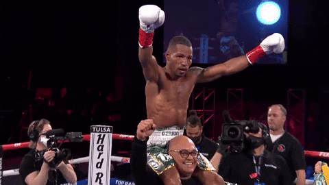 Hands Up Win GIF by Top Rank Boxing
