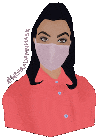 Alyssontorrescreative mask covid kardashian kourtney kardashian Sticker
