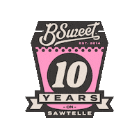 10 Years B Sweet Dessert Bar Sticker by mybsweet