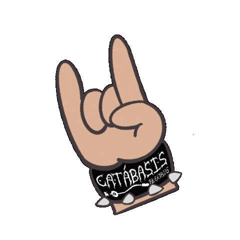 CatabasisRecords giphyupload yeah metal vinyl Sticker