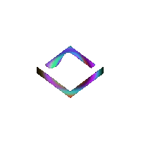 SandboxVR logo rainbow team robot Sticker