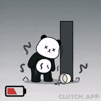 Tired Running On Empty GIF by Kanpai Pandas