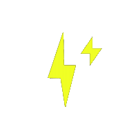 ZBDApp sparkle bitcoin lightning bolts lightning network Sticker