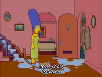 raining homer simpson GIF