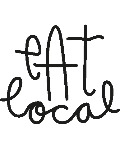 Eat Local Food Sticker by Muchable