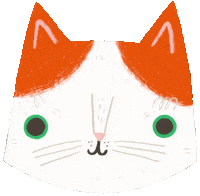 Cat Kitty Sticker by Dorota Duzinkiewicz