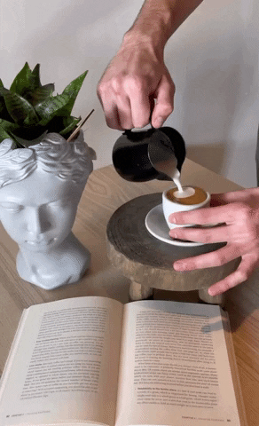 cafeconmigo coffee latte art conmigo GIF