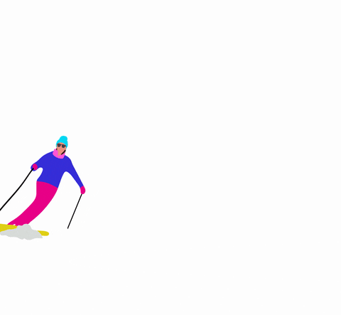 winter ski GIF by Julie Winegard