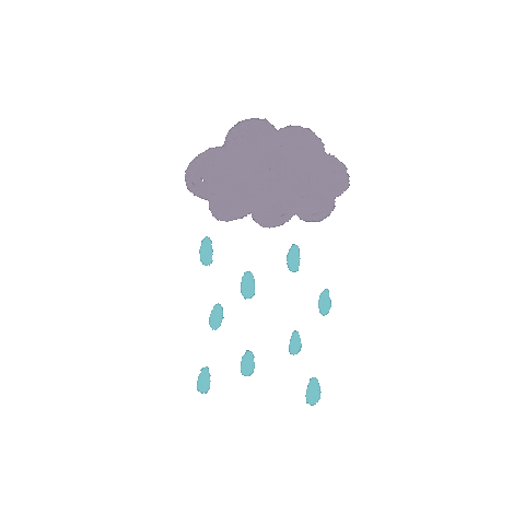 Rain Clouds Sticker
