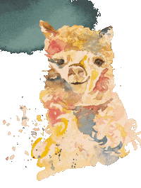 mamabearartist alpaca malenmitfreundenpaderborn mamabearartist cute alpaka Sticker