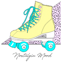 Rollerblading Pop Art Sticker