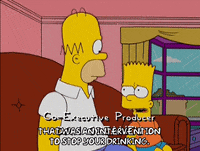 homer simpson drinking GIF