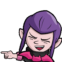 brawlstars fun laughter violet brawl stars Sticker