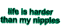 life is harder Sticker by AnimatedText