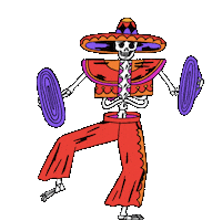 Dia De Los Muertos Mexico Sticker by panika.xyz