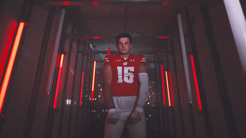 Football Flex GIF by Wisconsin Badgers