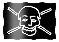 Flag Pirate Sticker by SUPRAM