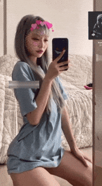Kneel Cute Girl GIF