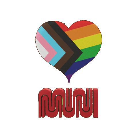 San Francisco Rainbow Sticker by SFMTA-Muni