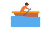 Boat Person Sticker by EmojiVid