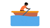 Boat Person Sticker by EmojiVid