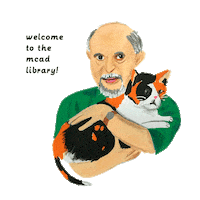 Art School Cat Sticker by Minneapolis College of Art and Design