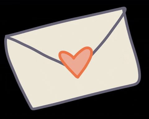 sanja-sunshine giphyupload heart post letter GIF