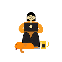 Work From Home Animation Sticker by Vitalstrats Creative Solutions