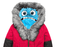 Snow Winter Sticker by Fluffy Friends