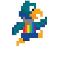 8 Bit Pixel Sticker by Anne Arundel Community College