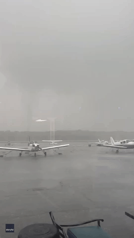 Funnel Cloud Spotted Near Rhode Island Airport Amid Tornado Warning