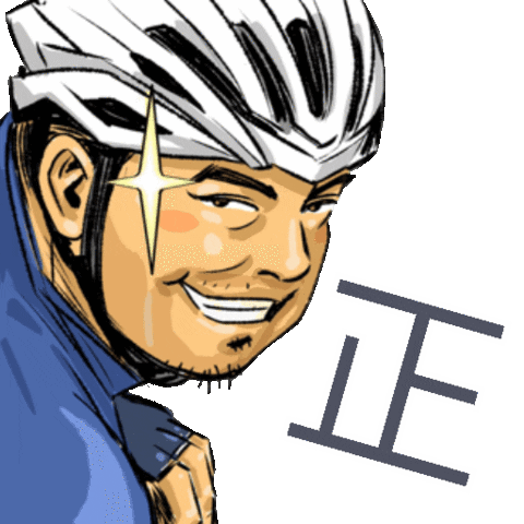 Illustration Bicycling Sticker