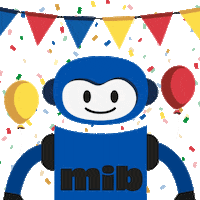 ROC_Mondriaan party student feestje mib Sticker