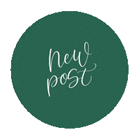 New Post Calligraphy Sticker by Green Country Creative