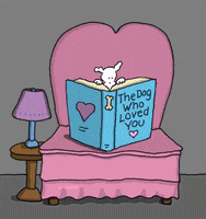 i love you books GIF by Chippy the Dog