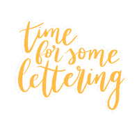 fuelledbyjoy lettering brushlettering fuelledbyjoy lettering time Sticker