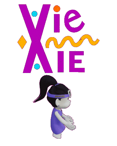 Xie Xie Sticker by Zhotcita